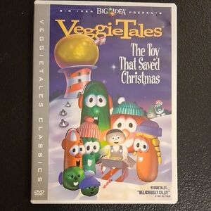 🔴FREE Veggie Tales The Toy That Saved Christmas DVD